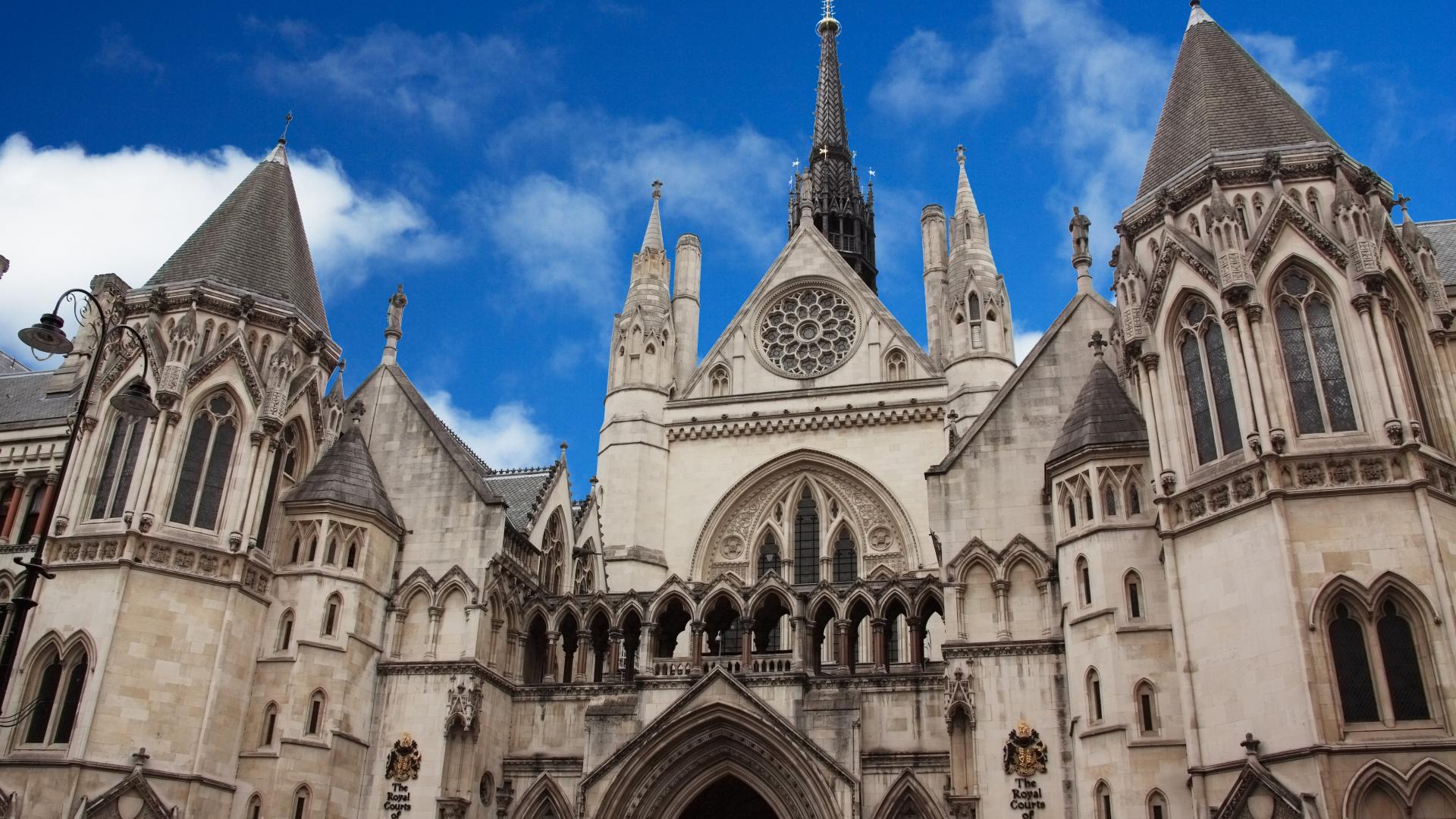 View of the Royal Courts of Justice, London