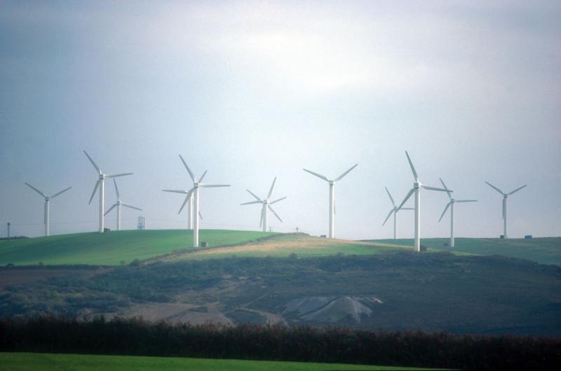 Carland Cross wind farm, Cornwall, UK, 2007